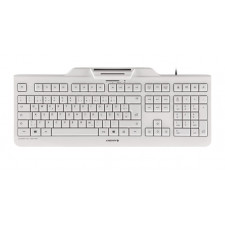 CHERRY KC 1000 SC keyboard Universal USB AZERTY Belgian White