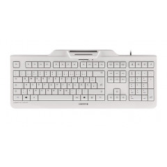 CHERRY KC 1000 SC keyboard Universal USB AZERTY Belgian White