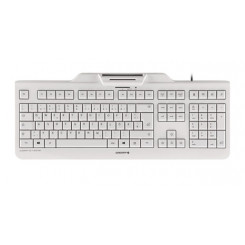 CHERRY KC 1000 SC keyboard Universal USB AZERTY Belgian White