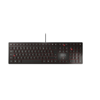 CHERRY KC 6000 Slim keyboard Universal USB AZERTY Belgian Black