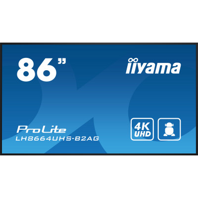 iiyama LH8664UHS-B2AG Signage Display Digital signage flat panel 2.18 m (86