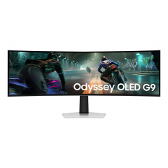 Samsung S49DG912S computer monitor 124.5 cm (49") 5120 x 1440 pixels Dual QHD OLED Silver