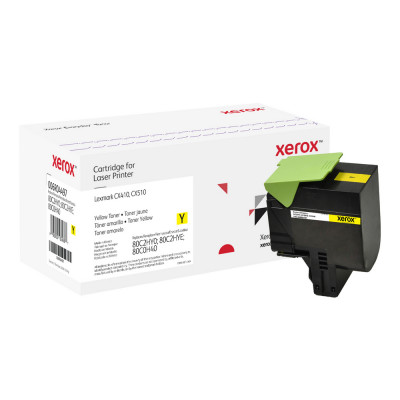 Everyday ™ Yellow Toner by Xerox compatible with Lexmark 80C2HY0/80C2HYE/80C0H40, High capacity