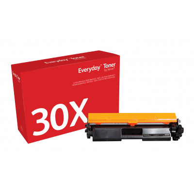 Everyday ™ Black Toner by Xerox compatible with HP 30X (CF230X), High capacity