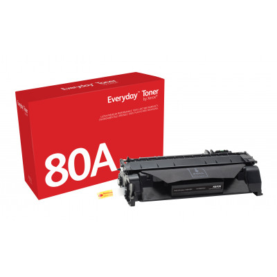 Everyday ™ Black Toner by Xerox compatible with HP 80A (CF280A), Standard capacity