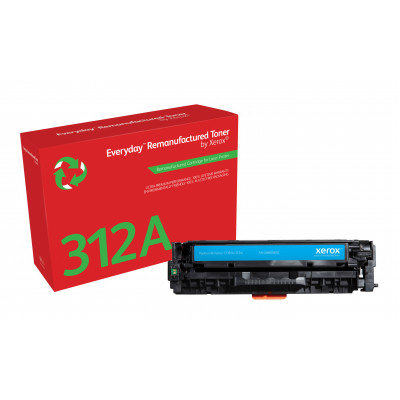 Everyday ™ Cyan Remanufactured Toner by Xerox compatible with HP 312A (CF381A), Standard capacity