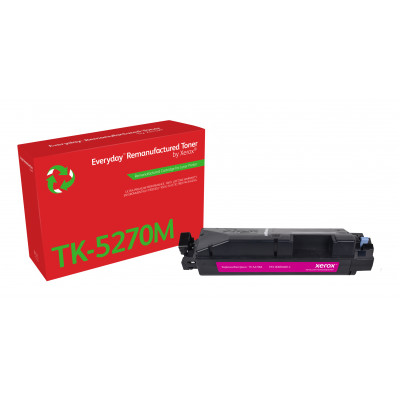 Everyday Remanufactured Everyday™ Magenta Remanufactured Toner by Xerox compatible with Kyocera TK-5270M, Standard capacity