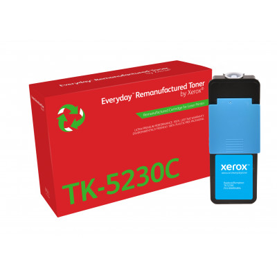 Everyday Remanufactured Everyday™ Cyan Remanufactured Toner by Xerox compatible with Kyocera TK-5230C, Standard capacity