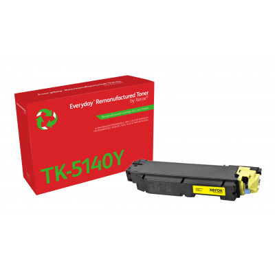 Everyday Remanufactured Everyday™ Yellow Remanufactured Toner by Xerox compatible with Kyocera TK-5140Y, Standard capacity
