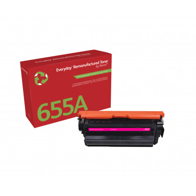 Everyday Remanufactured Everyday™ Magenta Remanufactured Toner by Xerox compatible with HP 655A (CF453A), Standard capacity