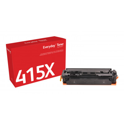 Everyday ™ Black Toner by Xerox compatible with HP 415X (W2030X), High capacity