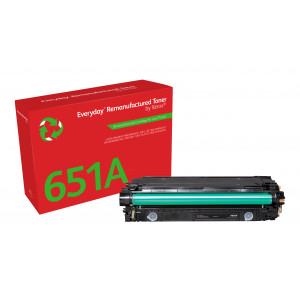 Everyday ™ Black Remanufactured Toner by Xerox compatible with HP 651A 650A 307A (CE340A/CE270A/CE740A), Standard capacity