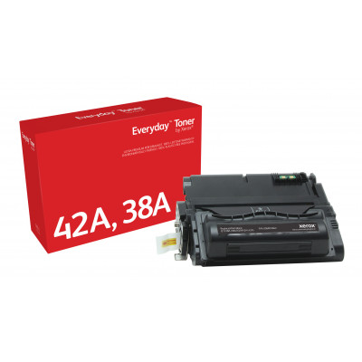 Everyday ™ Black Toner by Xerox compatible with HP 38A (Q5942A/ Q1338A), Standard capacity