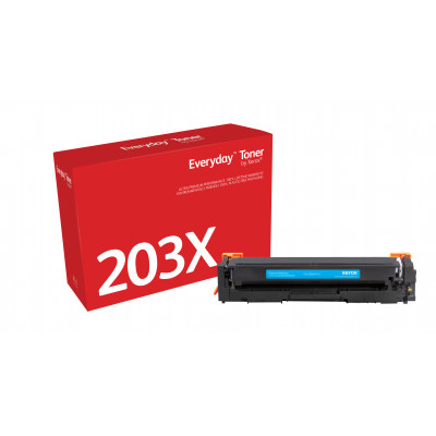 Everyday ™ Cyan Toner by Xerox compatible with HP 203X (CF541X), High capacity