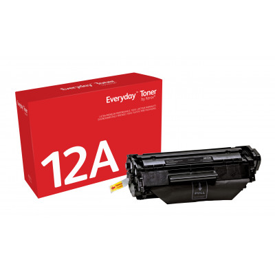 Everyday ™ Black Toner by Xerox compatible with HP 12A (Q2612A), Standard capacity