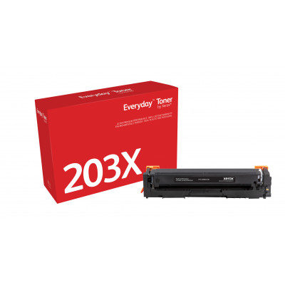 Everyday ™ Black Toner by Xerox compatible with HP 203X (CF540X), High capacity