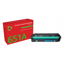 Everyday ™ Cyan Remanufactured Toner by Xerox compatible with HP 651A 650A 307A (CE341A/CE271A/CE741A), Standard capacity