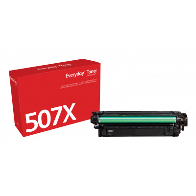 Everyday ™ Black Toner by Xerox compatible with HP 507X (CE400X), High capacity