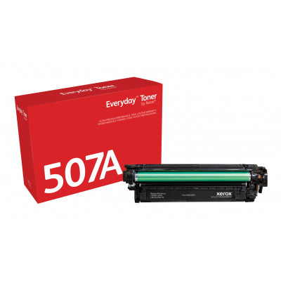 Everyday ™ Black Toner by Xerox compatible with HP 507A (CE400A), Standard capacity