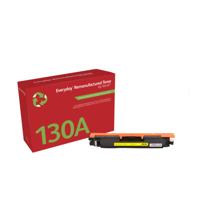 Everyday Remanufactured Everyday™ Yellow Remanufactured Toner by Xerox compatible with HP 130A (CF352A), Standard capacity