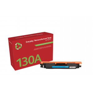 Everyday Remanufactured Everyday™ Cyan Remanufactured Toner by Xerox compatible with HP 130A (CF351A), Standard capacity