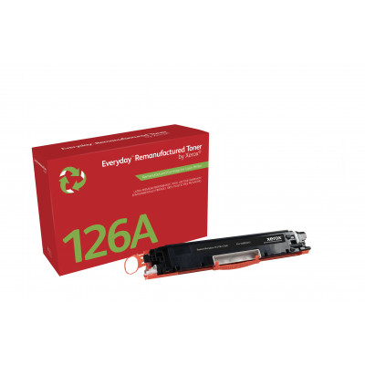 Everyday Remanufactured Everyday™ Black Remanufactured Toner by Xerox compatible with HP 126A (CE310A), Standard capacity