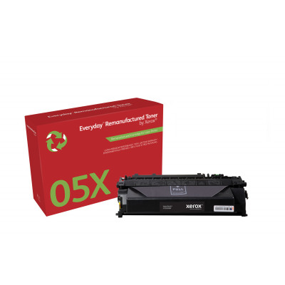 Everyday ™ Mono Remanufactured Toner by Xerox compatible with HP 05X (CE505X), High capacity