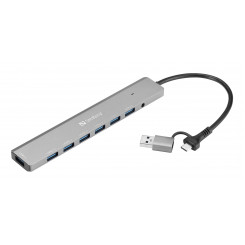 Sandberg USB-C/A to 7 x USB 3.0 Hub