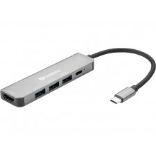 Sandberg USB-C Dock HDMI+3xUSB+PD 100W