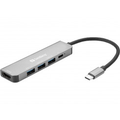 Sandberg USB-C Dock HDMI+3xUSB+PD 100W