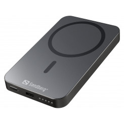 Sandberg Magnet Wireless Powerbank 5000 ALU