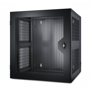 APC NetShelter 13U Wallmount Rack Cabinet Vented Door Double Hinged Server Depth