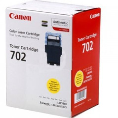 Canon 702Y Yellow Original Toner Cartridge 9642A004 (6000 Pages) for Canon I-SENSYS LBP-5970, LBP-5970, LBP-5975
